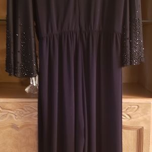 Marina black jersey dressy jumpsuit. Size 16